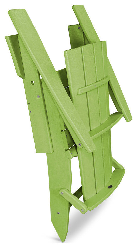 Polywood Quattro Folding Adirondack, Lime