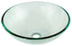 Dawn Tempered Glass Vessel Sink-Round Shape, Clear Glass