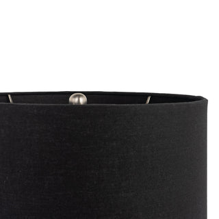 Klara 22" Green Glass Table Lamp With Black Shade