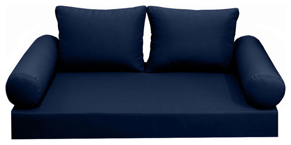 S1 Crib Size 5PC Knife Edge Daybed Mattress Cushion Bolster Complete Set AD101