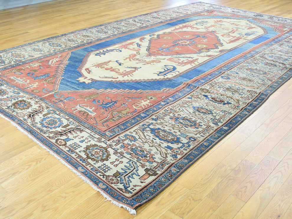 Consigned 8'4"x14' Original  Persian Bakshaish Good Cond Gallery Size Rug