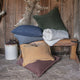 Stonewashed Cotton Canvas Pillow Sham, 21"x27", Charcoal, 1 Piece