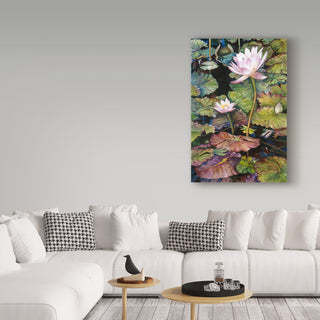 Joanne Porter 'Water Lilies' Canvas Art, 19"x12"