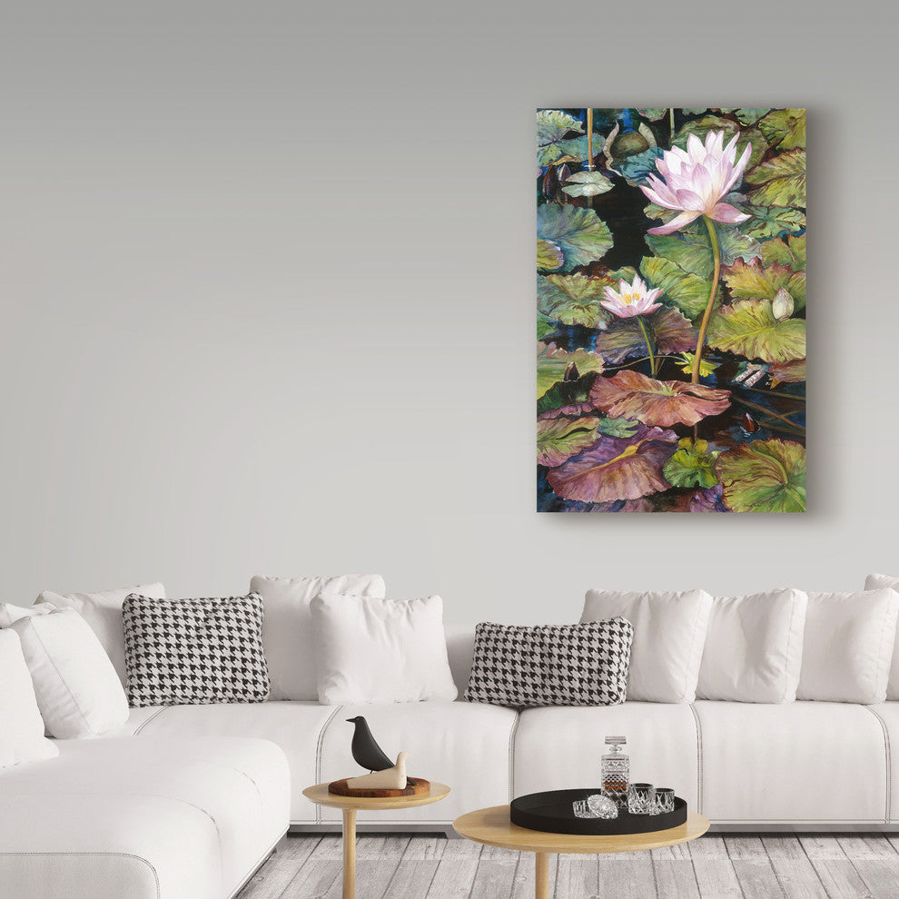 Joanne Porter 'Water Lilies' Canvas Art, 19"x12"
