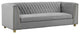 TOV Furniture Wafa Light Grey Velvet Sofa