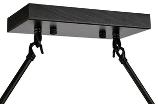 Sheila 8-light Natural Wooden Beam Linear Chandelier