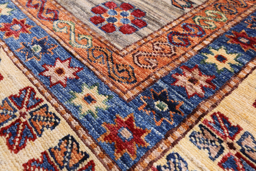 Handmade Super Kazak Wool Rug 8' 3" X 11' 3" - Q12417