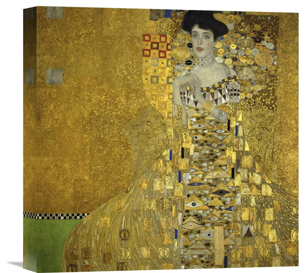 "Portrait Of Adele Bloch Bauer I 1907" Canvas Giclee by Gustav Klimt, 16"x16"