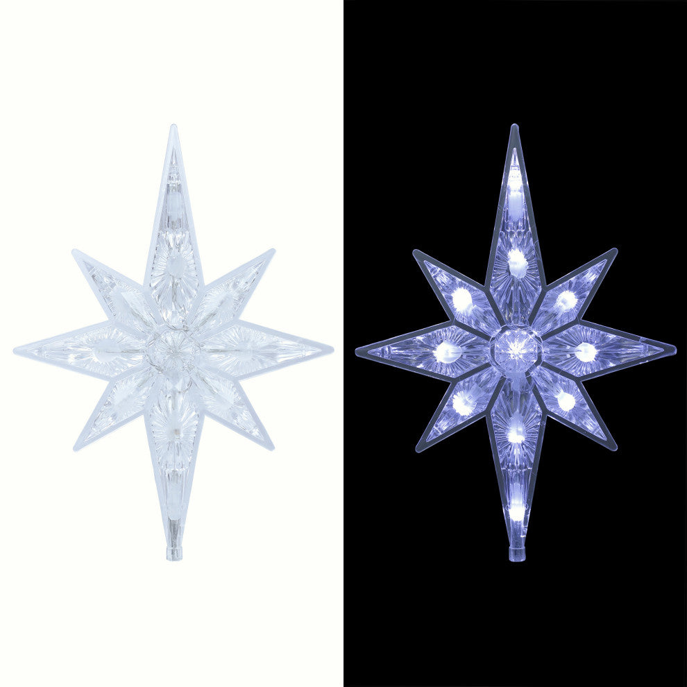 Star Christmas Tree Topper with Cool White LED Lights