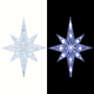 Star Christmas Tree Topper with Cool White LED Lights