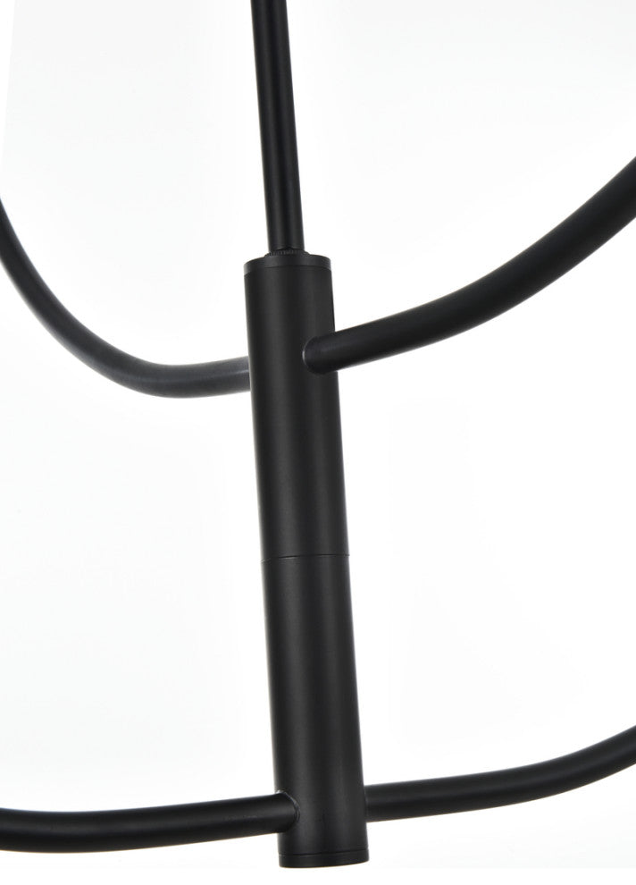 Home Living 36" Chandelier, Black