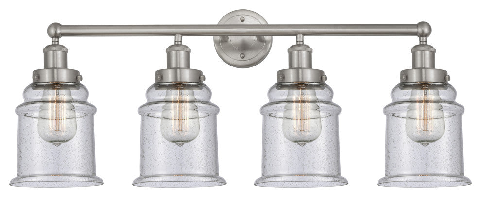 Innovations 616-4W-SN-G184 Canton 4 Light Bath Vanity Light Brushed Satin Nickel