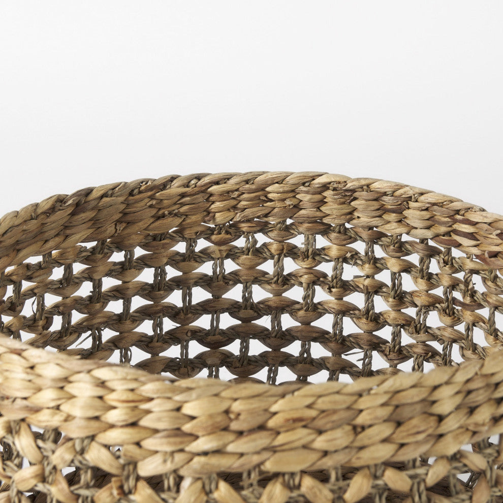 Set of Three Round Wicker Baskets