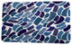 Goals, Gourds, and Gatherings Wenstry Geometric Print Bath Mat, Blue, 17"x24"