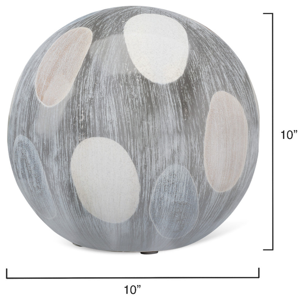 Painted Ceramic Sphere, Large