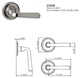 Solid Zinc Elite 334SB Passage PVD, Oil Rubbed Bronze, Passage