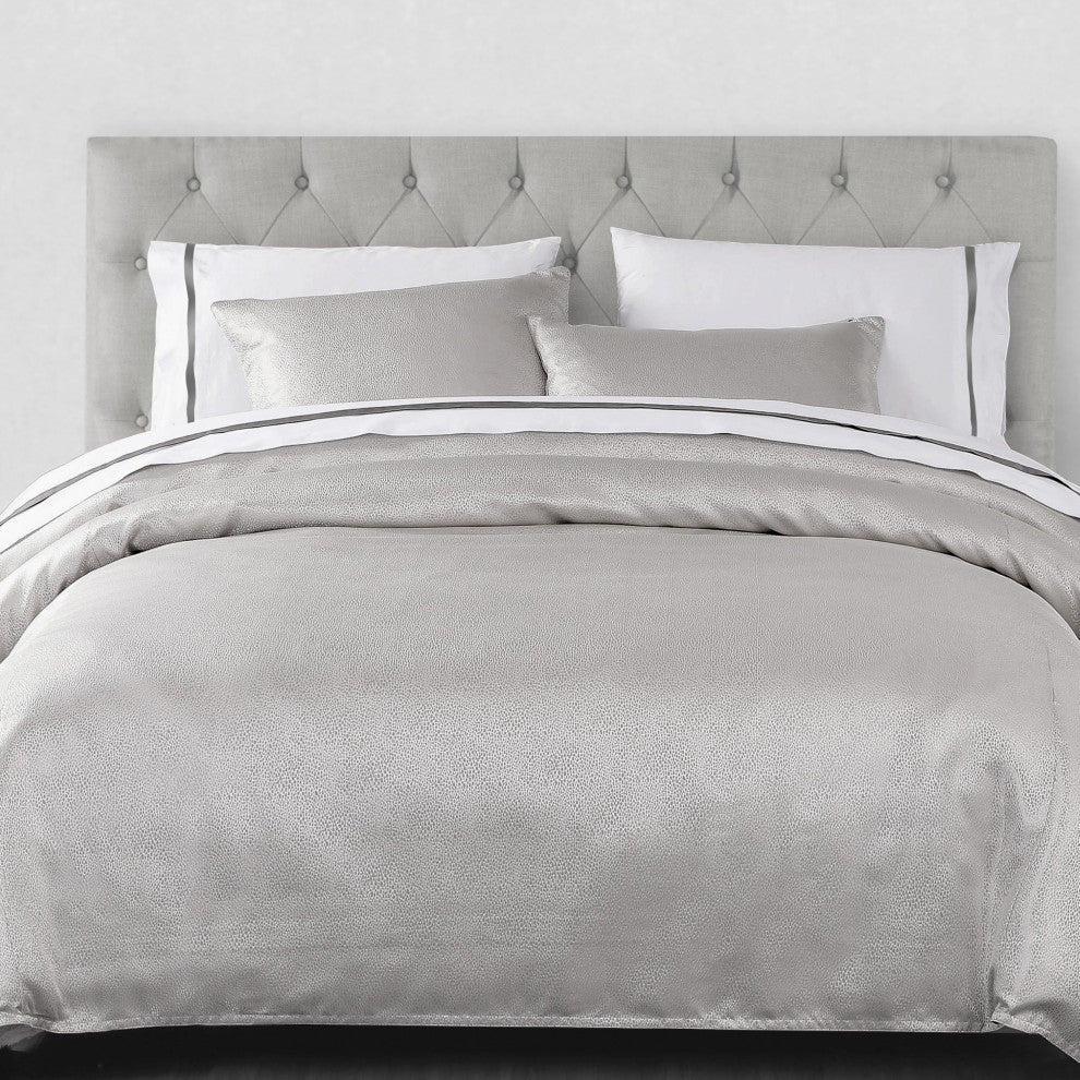 Marilyn Modern Bubble Comforter Set, 3PC, Gray, Super Queen