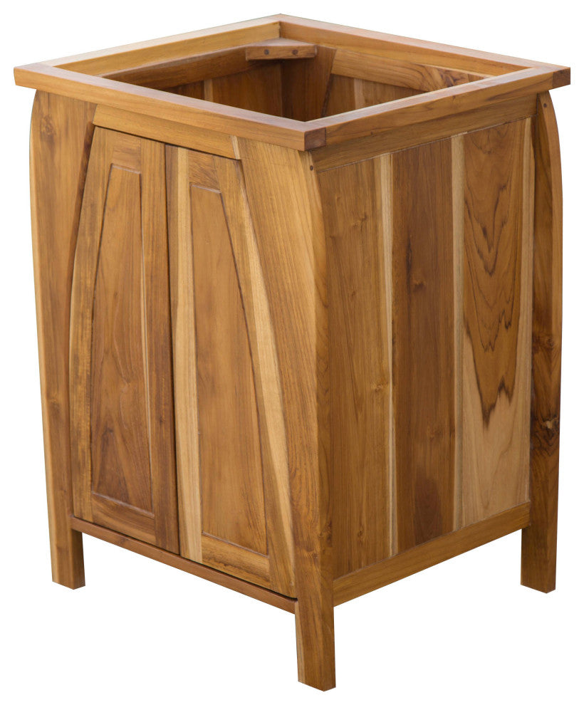 EcoDecors Tranquility 24" Teak Free Standing Vanity in Natural