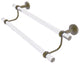Pacific Beach 18" Double Towel Bar with Twisted Accents, Antique Brass