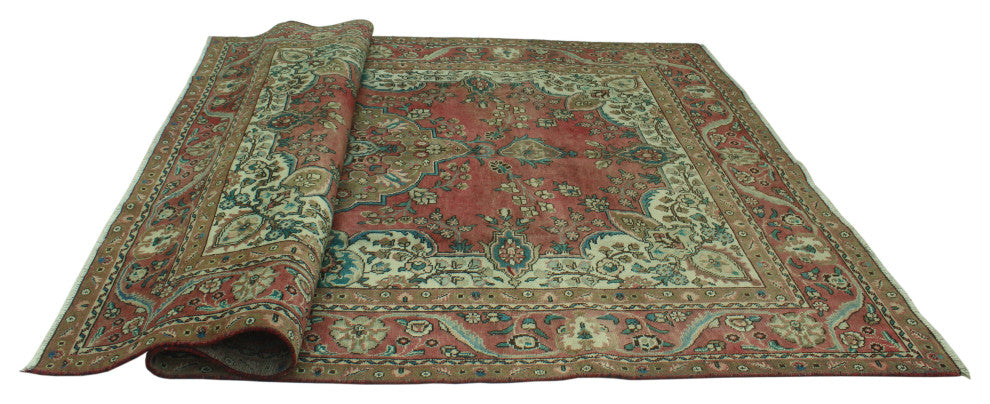 Fine Vintage Distressed Luciano Rose Rug