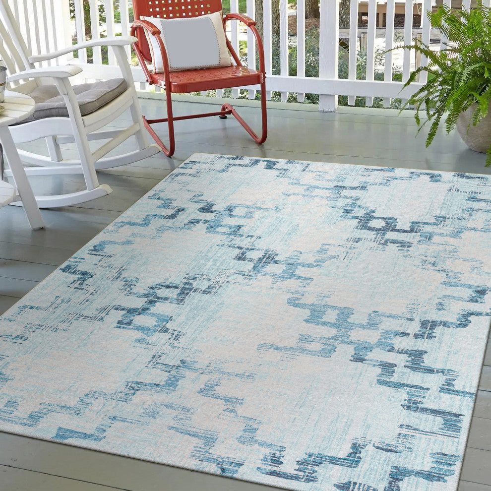 Indoor/Outdoor Sedona SN15 Skydust Machine Washable 10' x 14' Rug