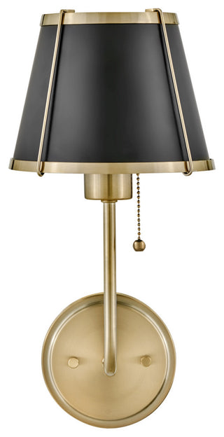 Hinkley Lighting 4890 Clarke 1 Light 16" Tall Wall Sconce - Black / Lacquered