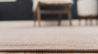 Unique Loom Light Brown Solid Williamsburg 5' 0 x 8' 0 Area Rug