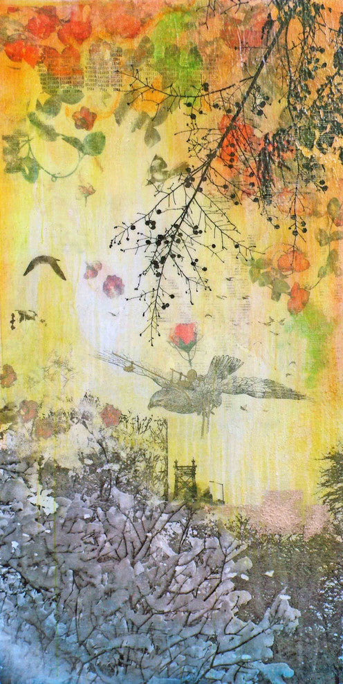 "Mechanique" Painting Print on Canvas by Tracy Silva Barbosa