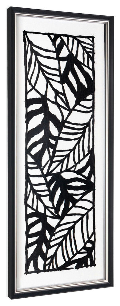 Modern Palm Leaves Shadow Box
