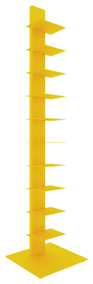 Sapiens 60" Bookcase Tower, Yellow