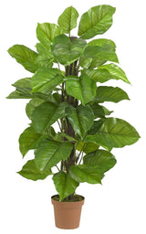 52" Large Leaf Philodendron Silk Plant, Real Touch