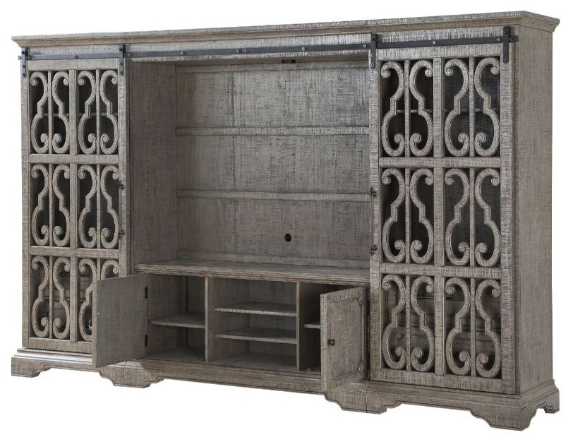 Acme Artesia Entertainment Center Salvaged Natural Finish