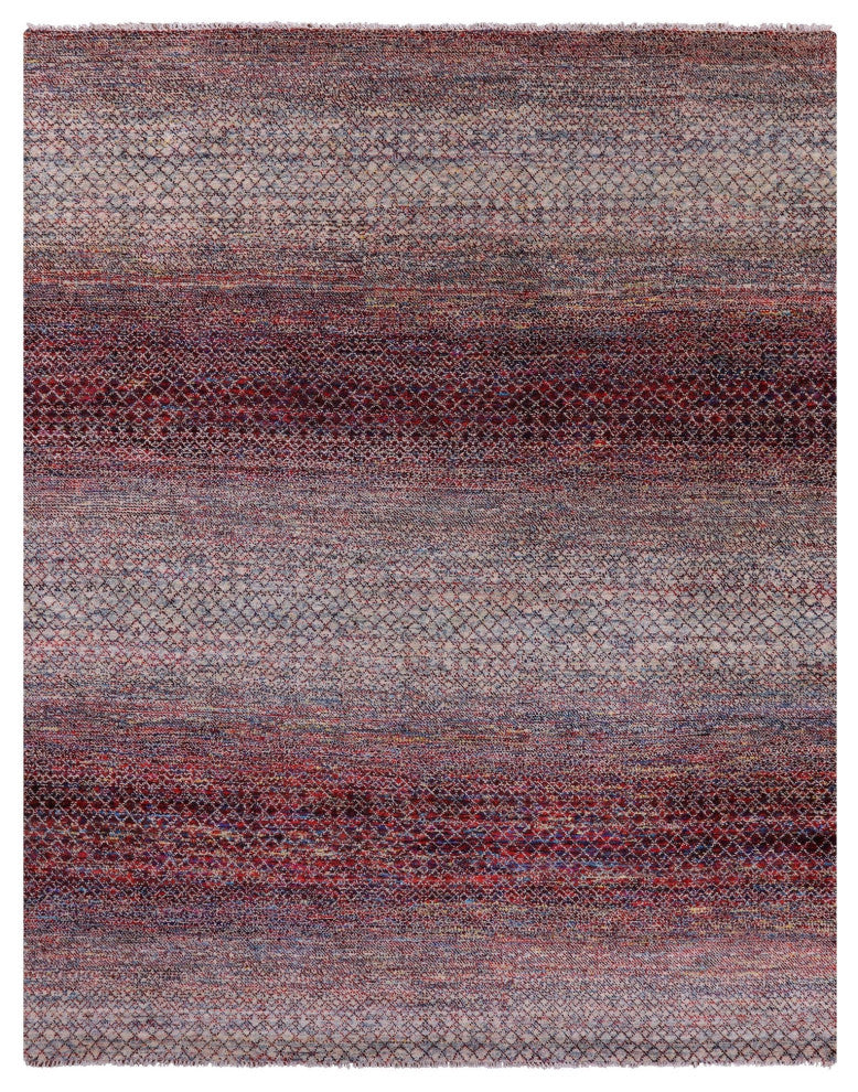 9' 1" X 11' 10" Wool & Silk Savannah Grass Handmade Rug - Q15439