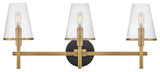 Marten LED Vanity in Heritage Brass