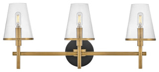 Marten LED Vanity in Heritage Brass