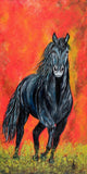 "Shetan" Painting Print on Wrapped Canvas, 12"x24"