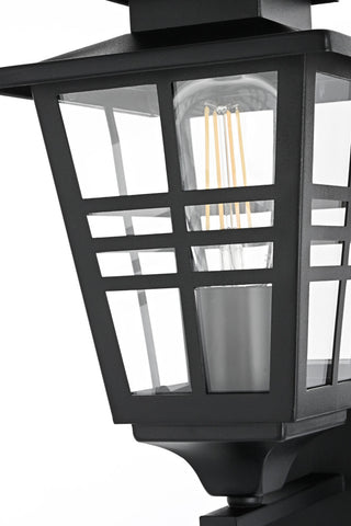 Home Living 7" Outdoor Wall Sconce, Black