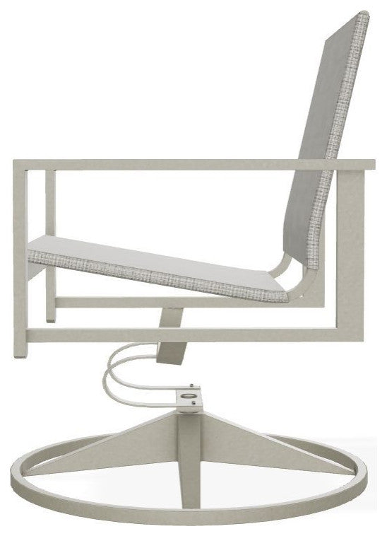 Tribeca Sling Outdoor Swivel Rocker, Burke/Storm
