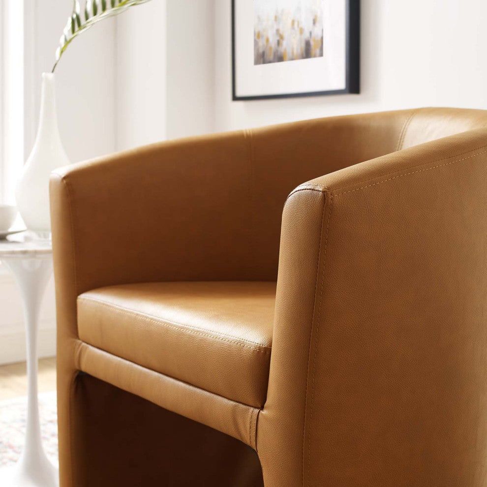 Tan Divulge Armchair and Ottoman
