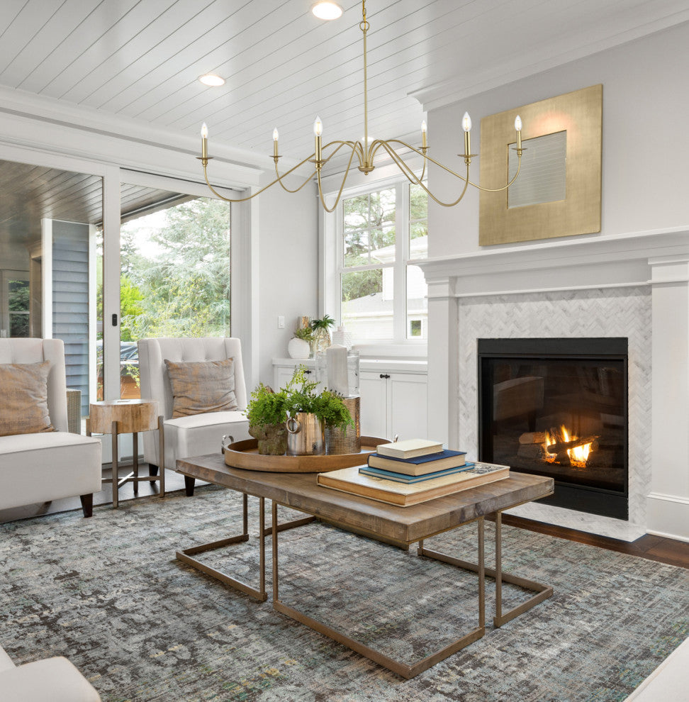 Living District Rohan 60" Chandelier in Brass