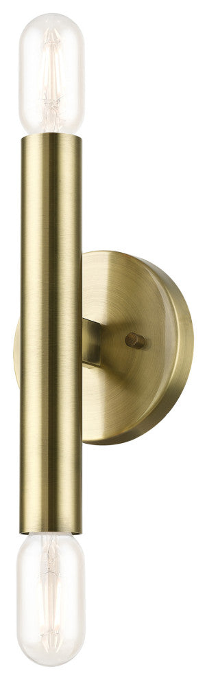 Livex Lighting Antique Brass ADA 2-Llght Wall Sconce