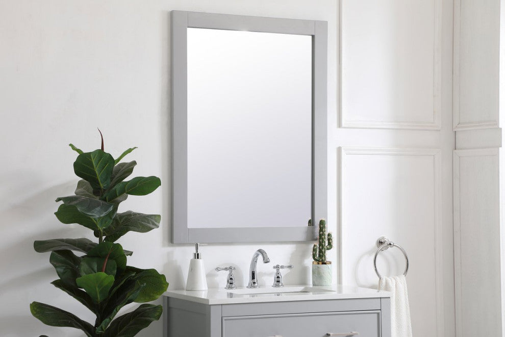 Anderson Rectangle Vanity Mirror 27", Gray