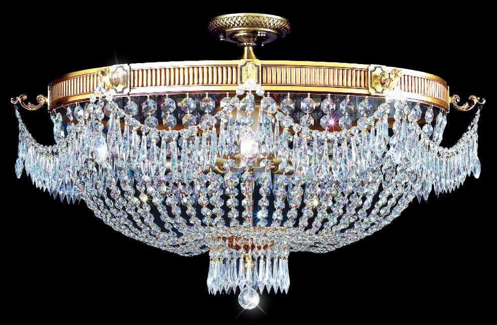 Artistry Lighting Empire Collection Crystal Chandelier, 36x22