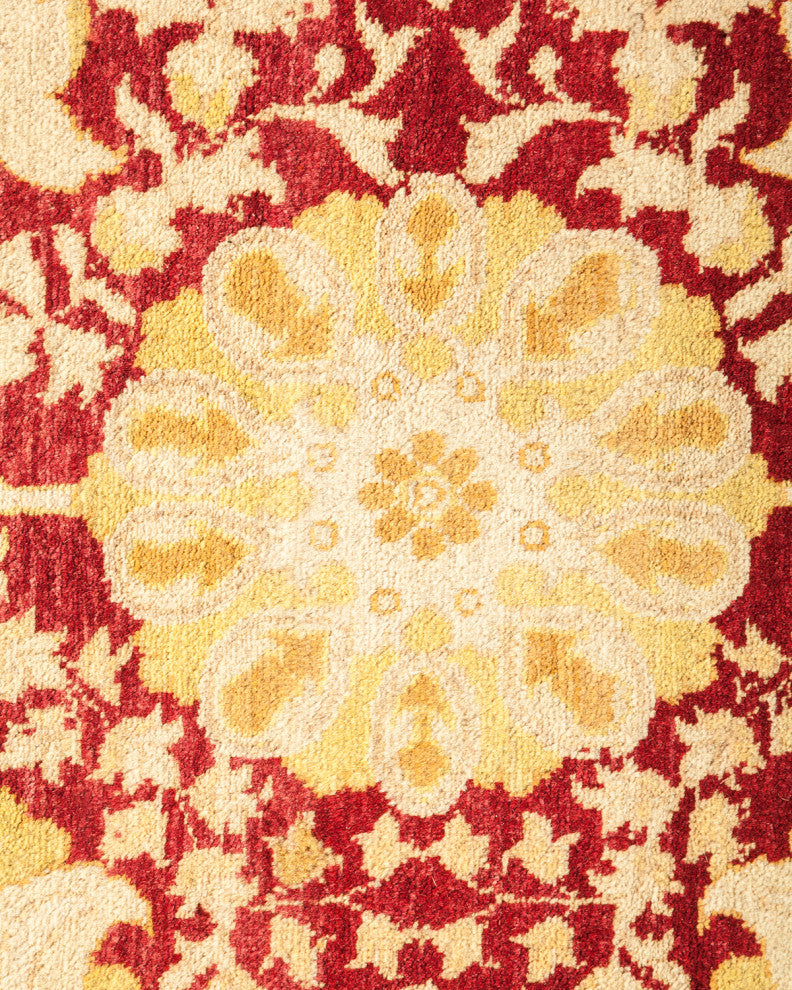Mogul, One-of-a-Kind Hand-Knotted Area Rug Red, 9'3"x12'6"