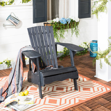 Safavieh Mopani Outdoor Chair, Dark Slate Gray