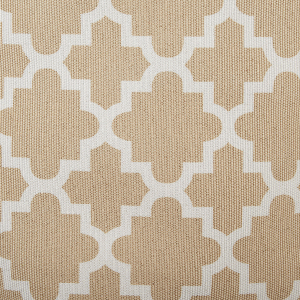 DII Polyester Bin Lattice Vintage Linen Rectangle Large
