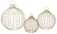 Set of 3 LED Lighted Ornaments Christmas Yard Decoration