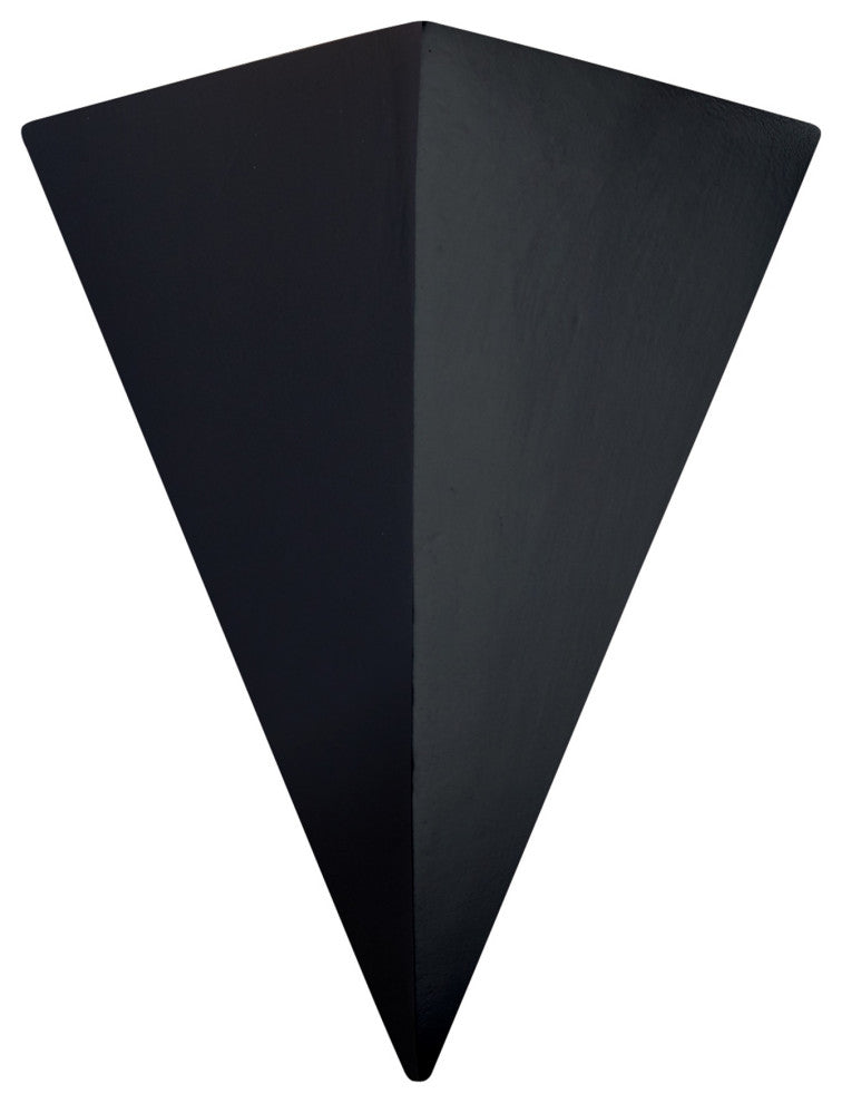 Ambiance Really Big Triangle Wall Sconce, Matte Black, Dedicated LED