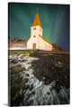 "Vik Church" Wrapped Canvas Art Print, 24"x36"x1.5"