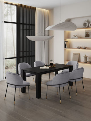Manhattan Comfort 7-Piece Flor and Rockaway Dining